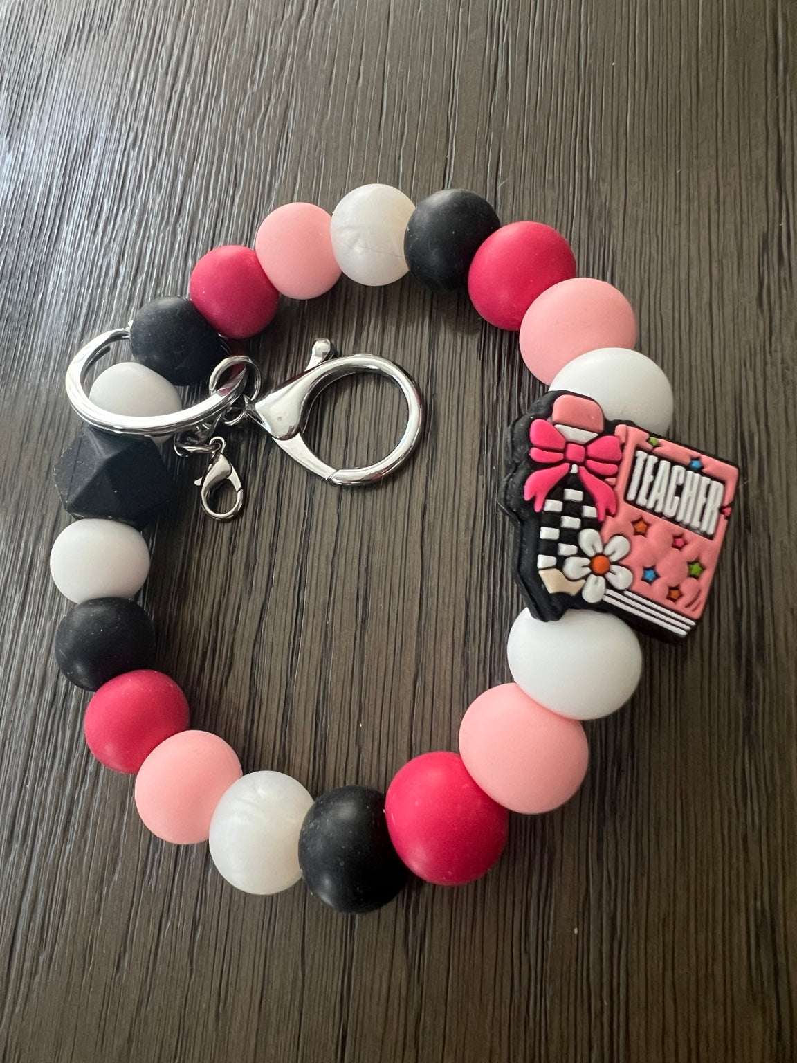 Teacher Silicone Bead Wristlet | Teacher Notebook